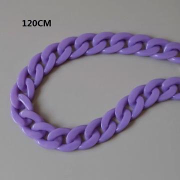 Chaîne de téléphone portable en résine acrylique multi color 120CM Violet UNIVERSAL CL02